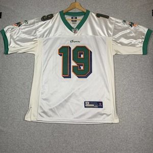 Brandon Marshall Jersey #19 Reebok On Field Miami Dolphins Size 48 M White